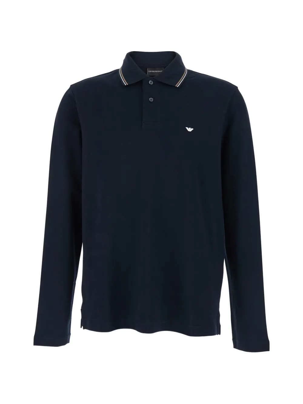 Emporio Armani long-sleeve polo shirt - Blu