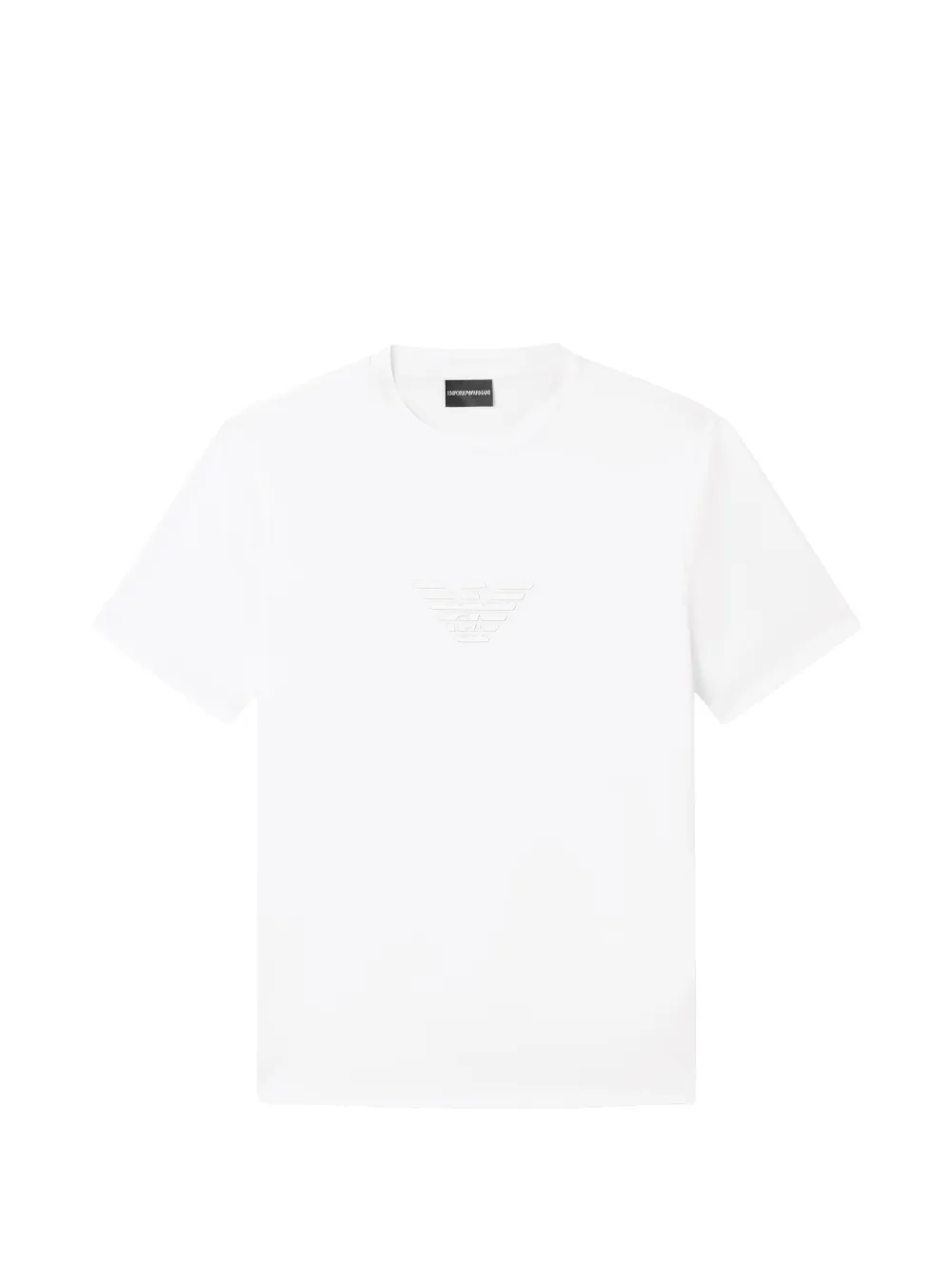 Emporio Armani t-shirt à patch logo - Blanc Emporio Armani t-shirt à patch logo - Blanc