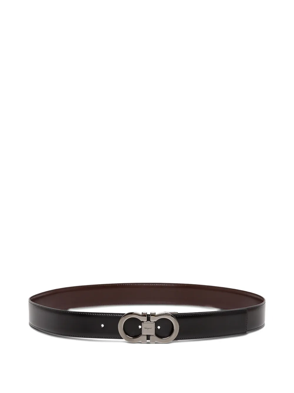 Ferragamo double-hook reversible belt - Nero