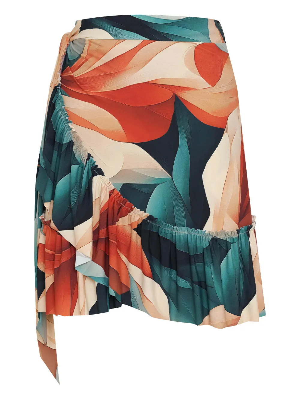 Lygia & Nanny Gonna Laurita corta con ruches - Blu