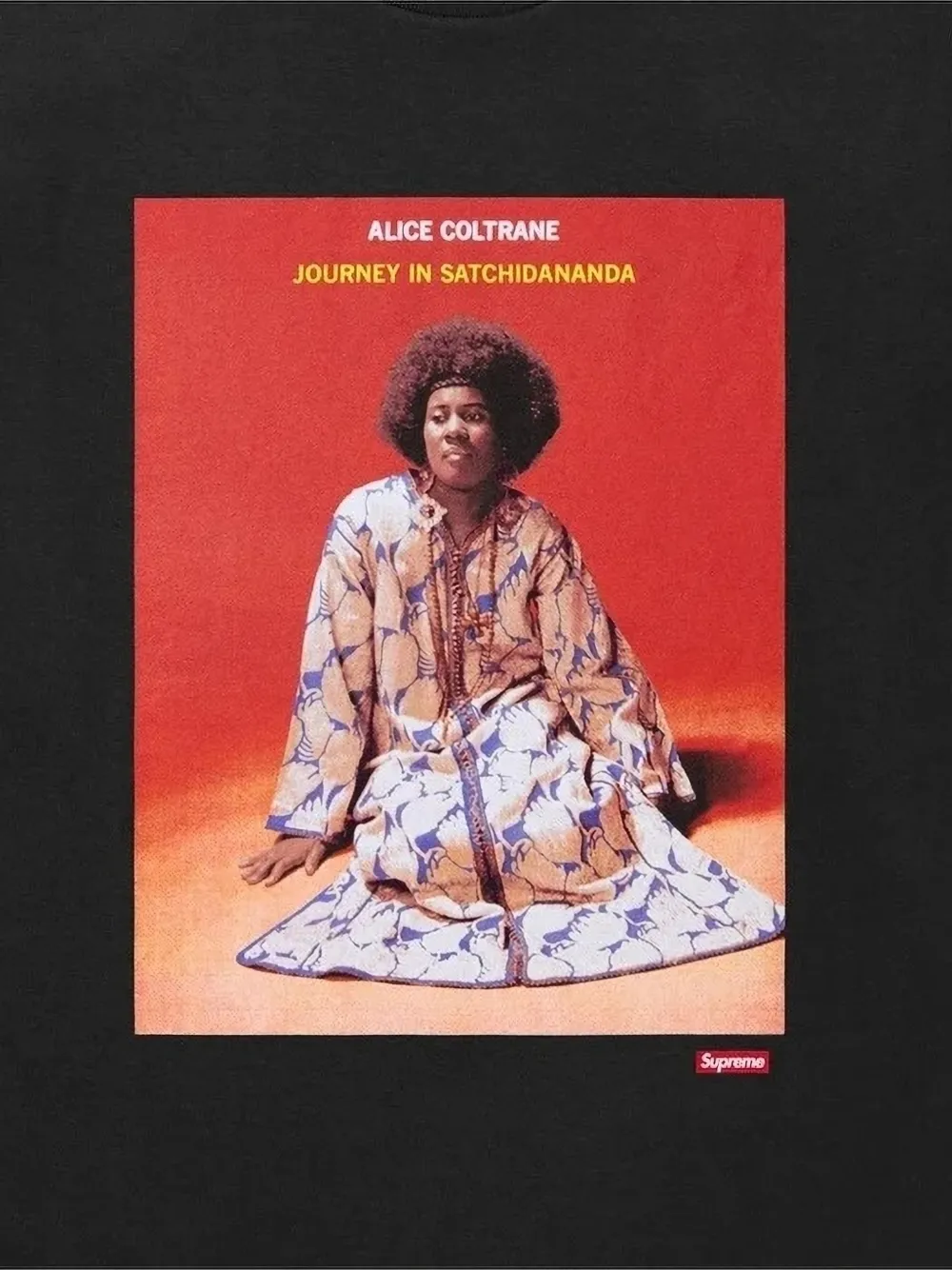 Supreme Satchidananda cotton T-shirt - Zwart