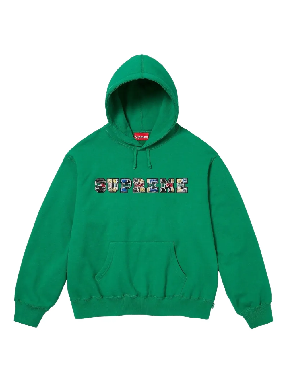 Supreme patchwork sweatshirt - Verde