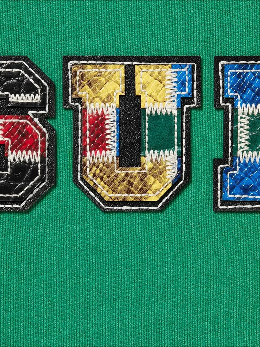 Supreme patchwork sweatshirt - Groen