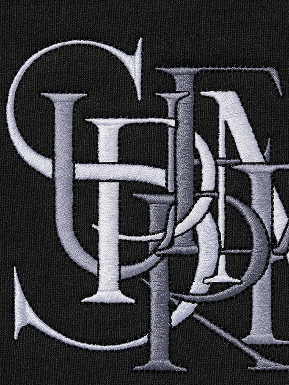 Supreme embroidered crew-neck sweatshirt - Zwart