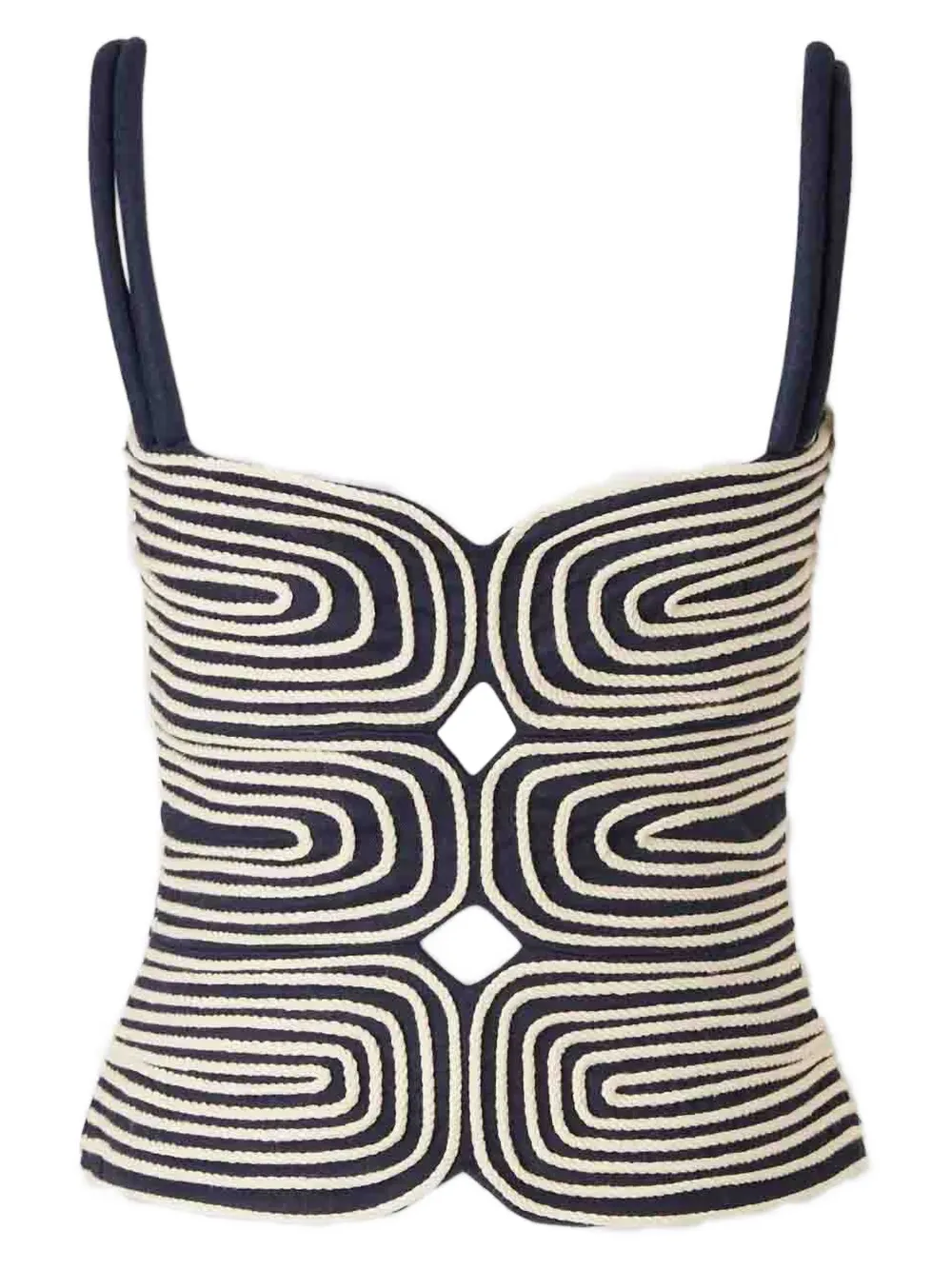 ANDRES OTALORA Marea contrasting-trims cord-straps top | Vests & Tank Tops | Image 2