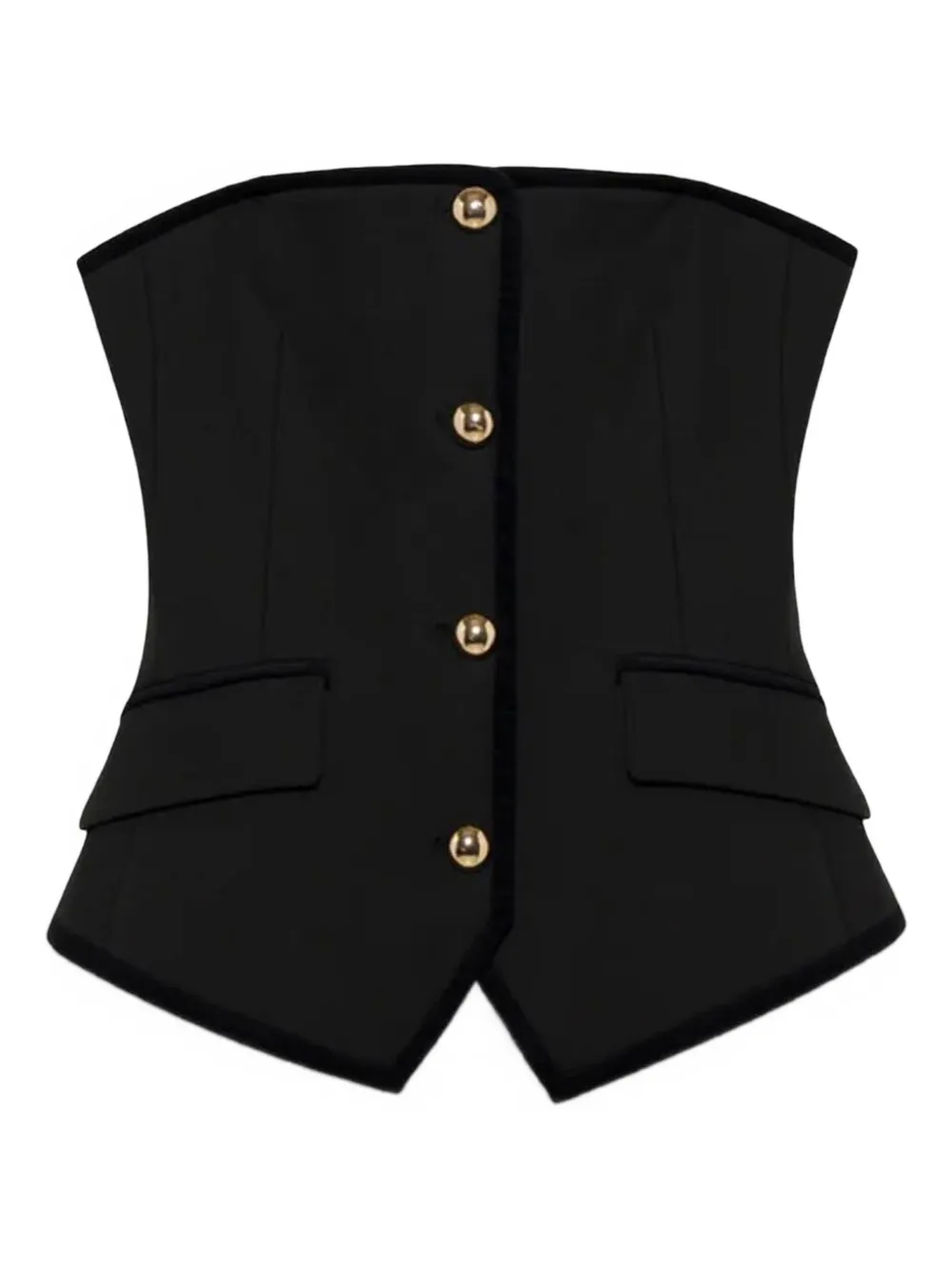 Simkhai Cambrie button top | negro | Image 1