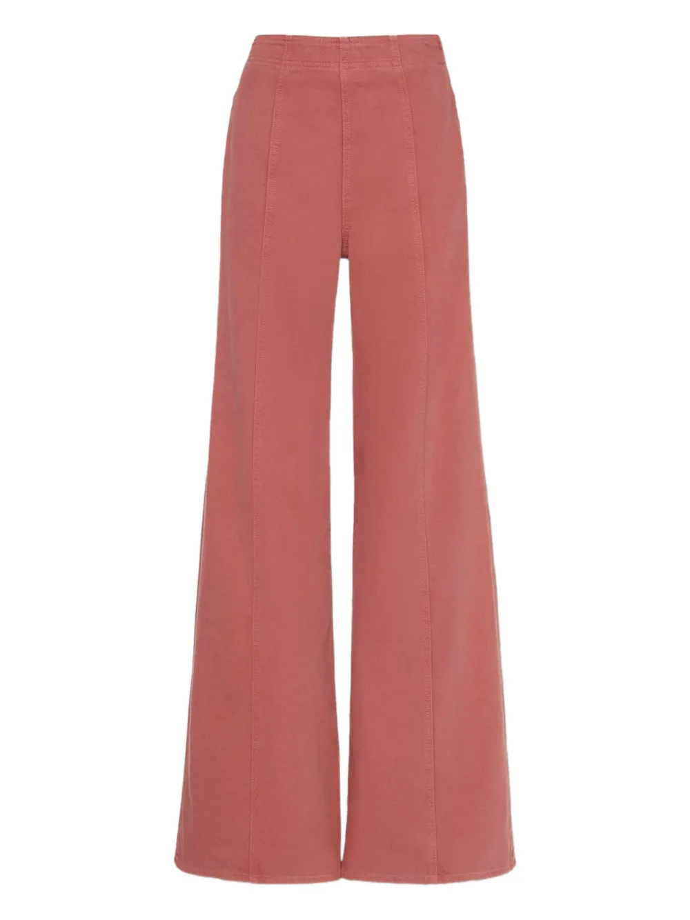 Ulla Johnson Bianca Flared High-waist Jeans In Red