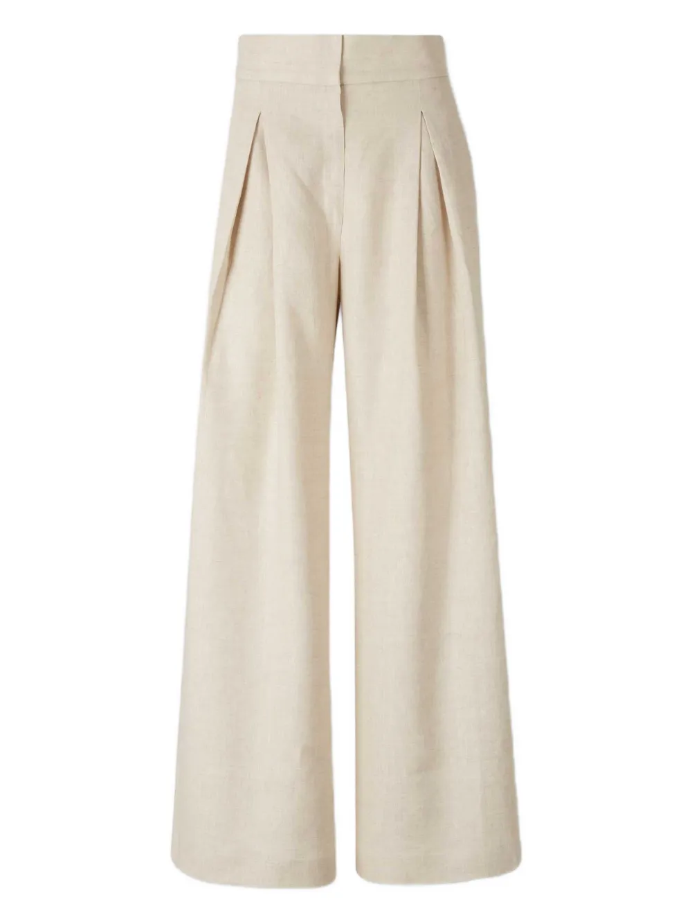 ANDRES OTALORA high-waist flared trousers | Neutrals | Image 1