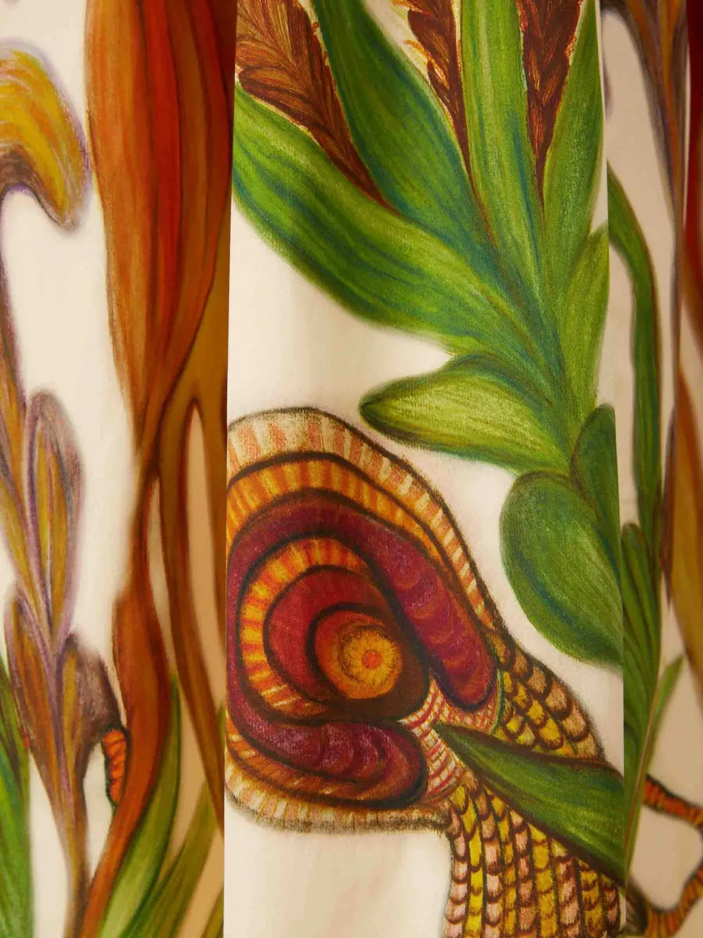 Ulla Johnson Filagree Botanical-print Belted Midi Skirt In Multi