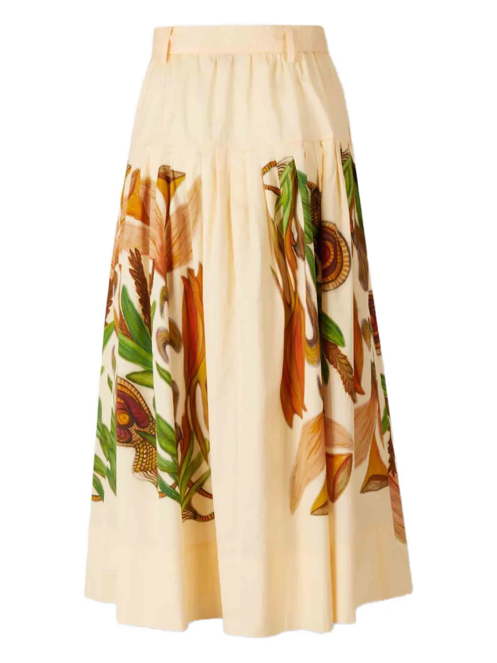 Ulla Johnson Filagree botanical-print belted midi skirt | Pleated Skirts | Image 2