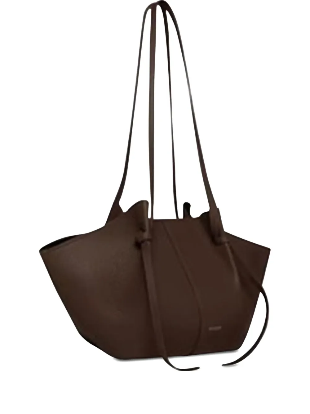 Yuzefi Borsa tote con finitura zigrinata - Marrone