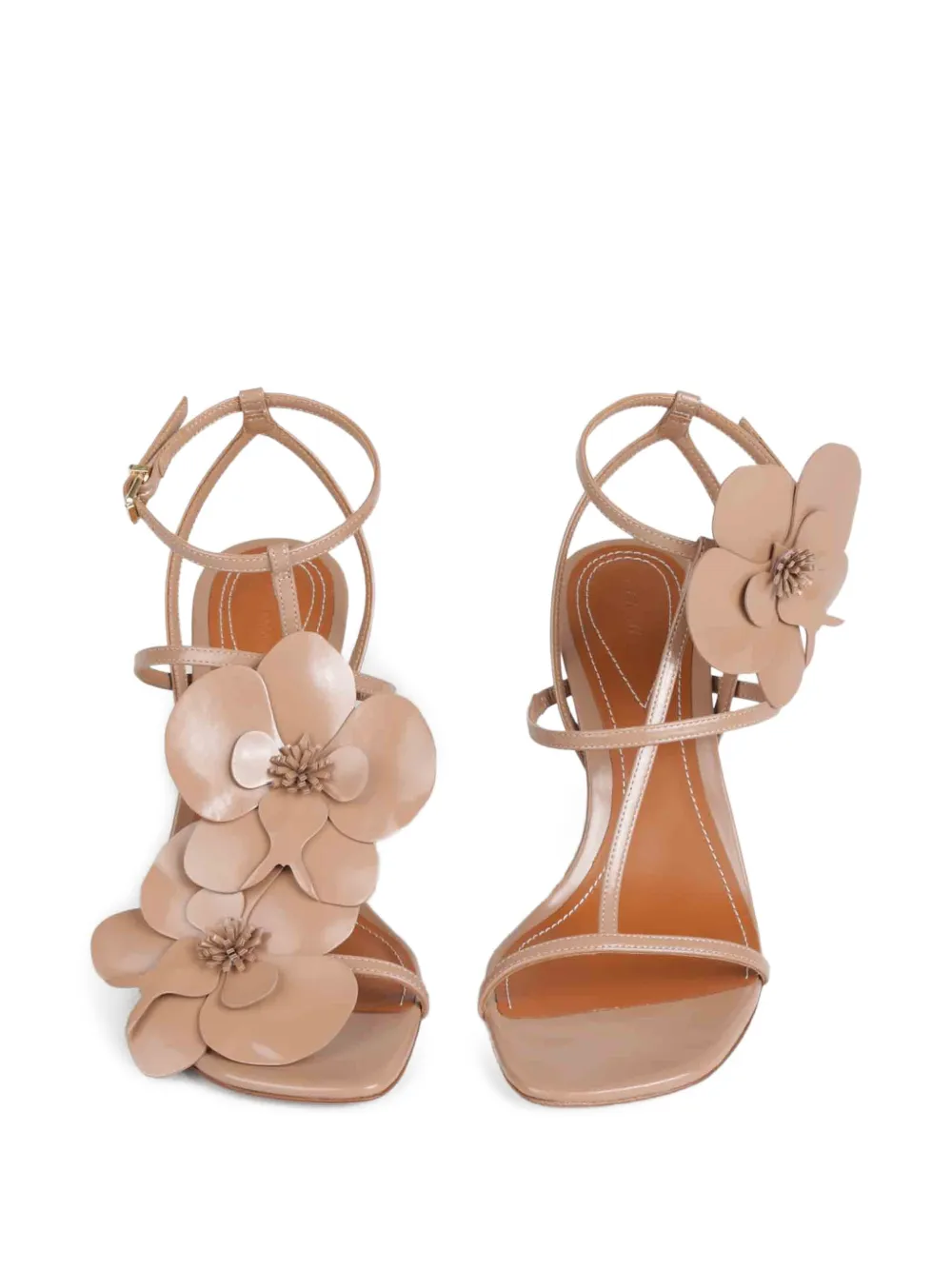 ZIMMERMANN - Flower sandalen met open neus - dames - kalfsleer/kalfsleer/kalfsleer