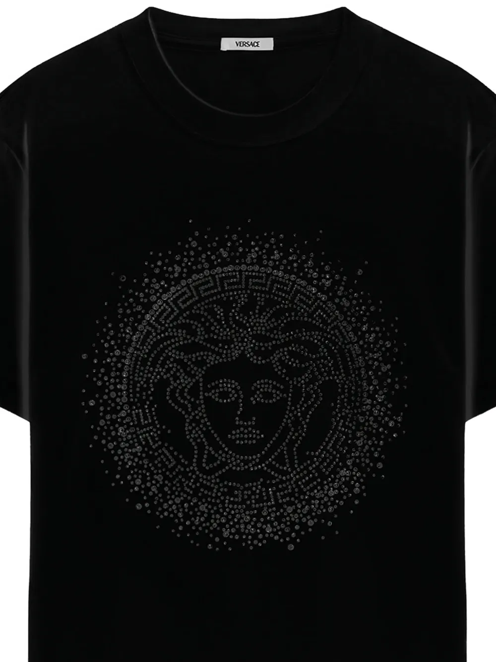 Versace Medusa T-shirt met kristallen Zwart