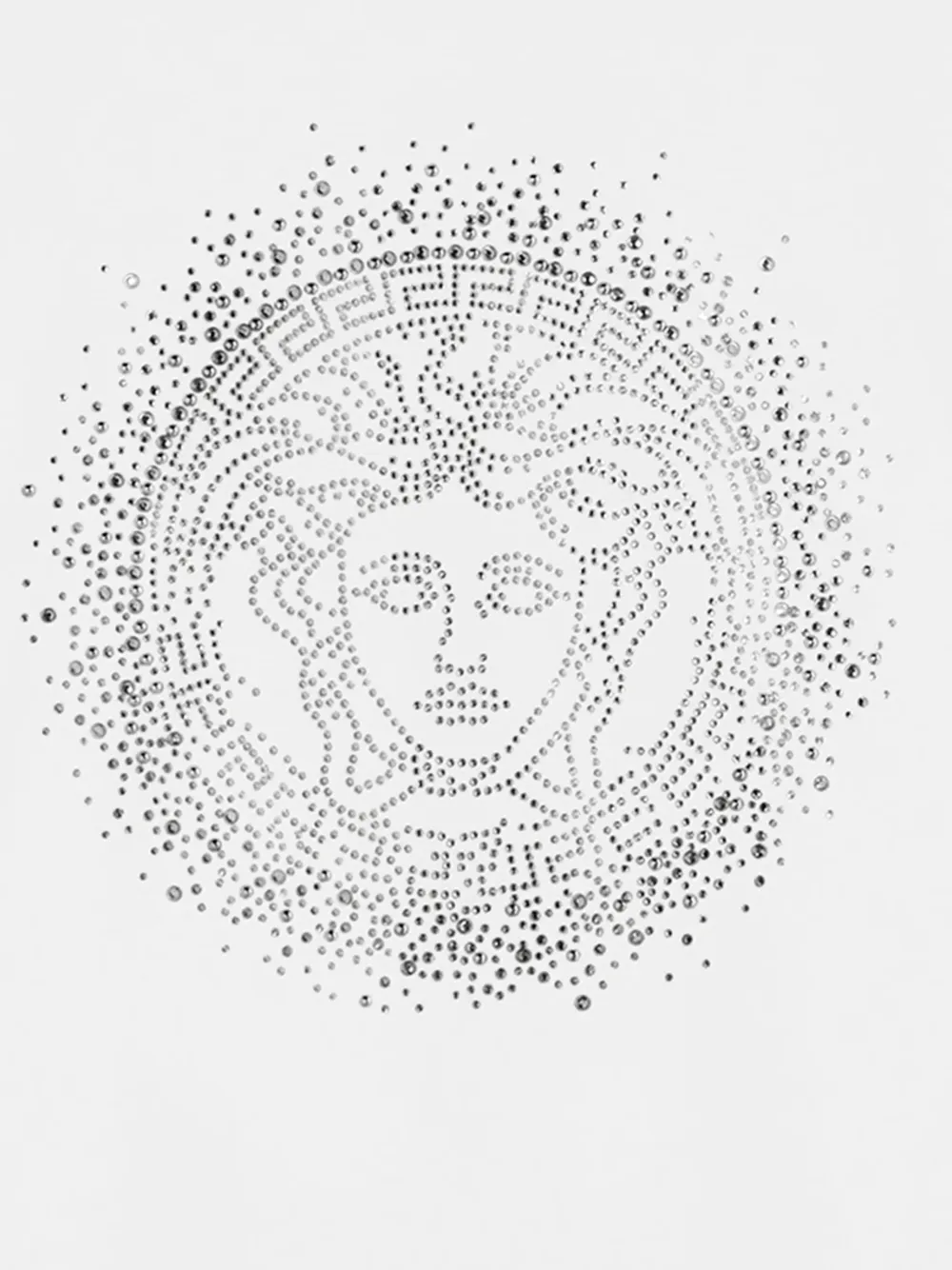 Versace T-shirt met verfraaide Medusa Wit