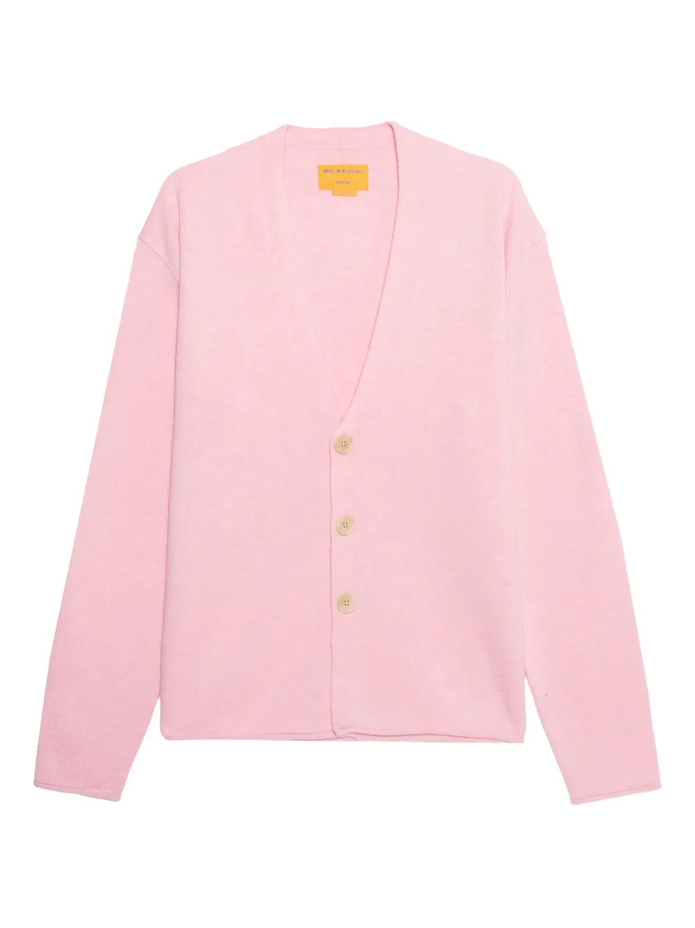 Guest In Residence V-neck Buttoned Cardigan In Pink