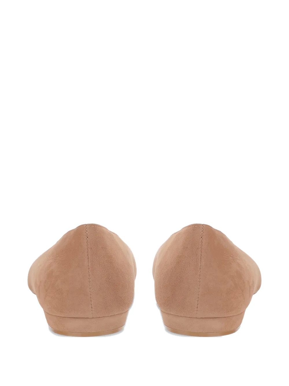 Gianvito Rossi point-toe ballet flats Beige