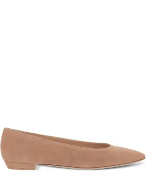 Gianvito Rossi Gianvito フラットシューズ | ブラウン | FARFETCH JP