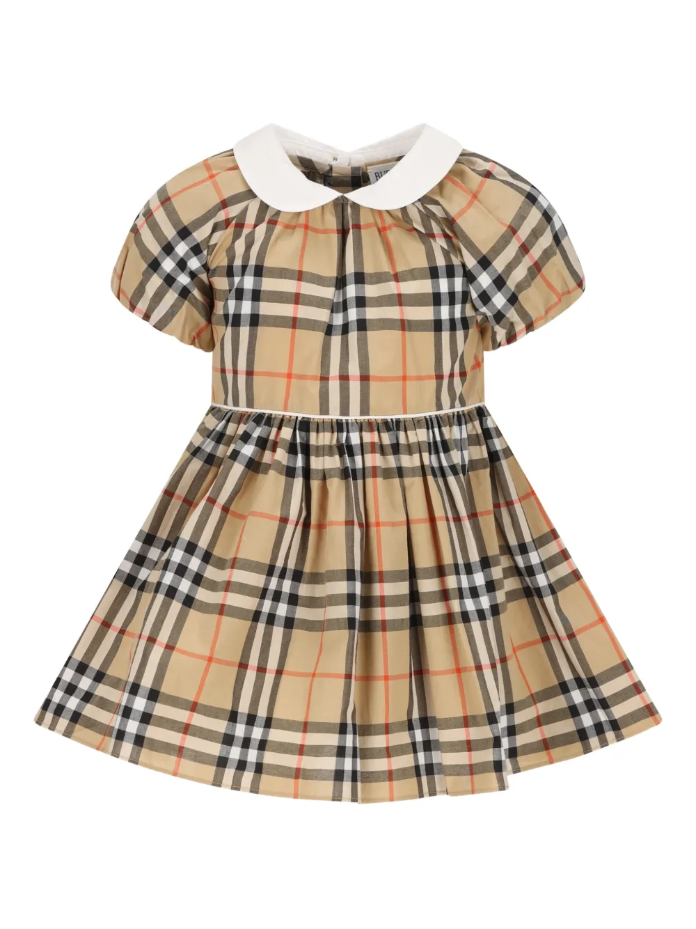 Burberry Kids Abito a quadri - Toni neutri