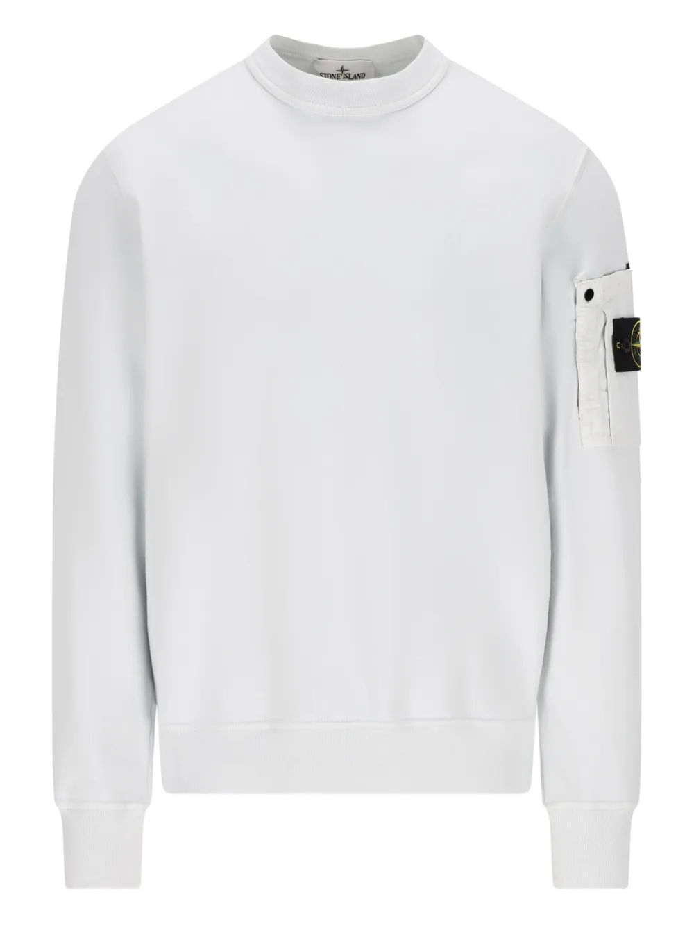 Stone Island logo patch sweatshirt | White | Image 1