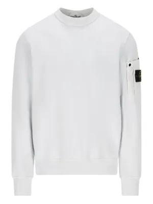 Stone Island コンパスロゴ スウェットシャツ | ホワイト | FARFETCH JP