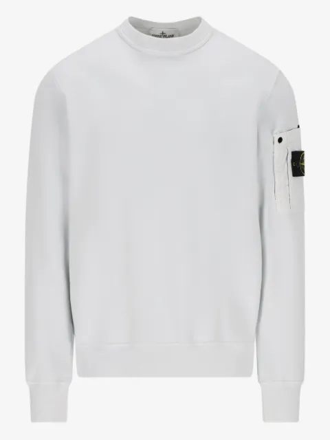 Stone Island Sweatshirt mit Logo-Patch