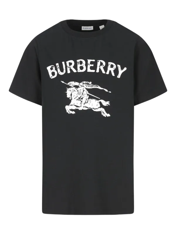 Burberry Kids EKD グラフィック Tシャツ | ブラック | FARFETCH JP