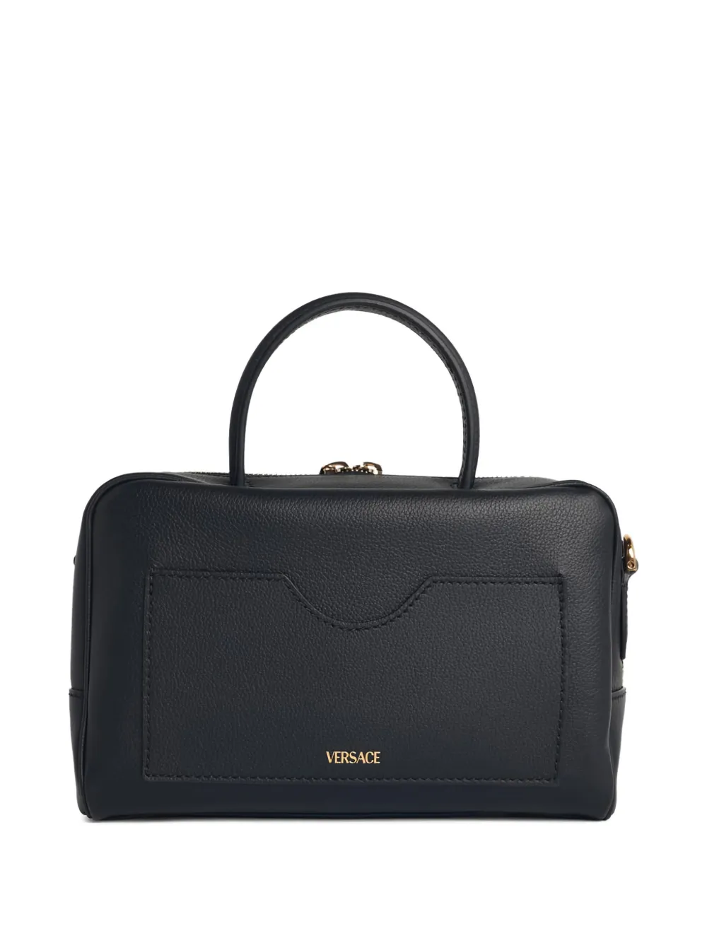 Versace La Medusa leather tote bag - Zwart