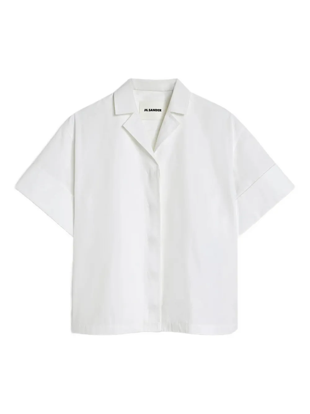 Jil Sander short-sleeve plain shirt - Bianco