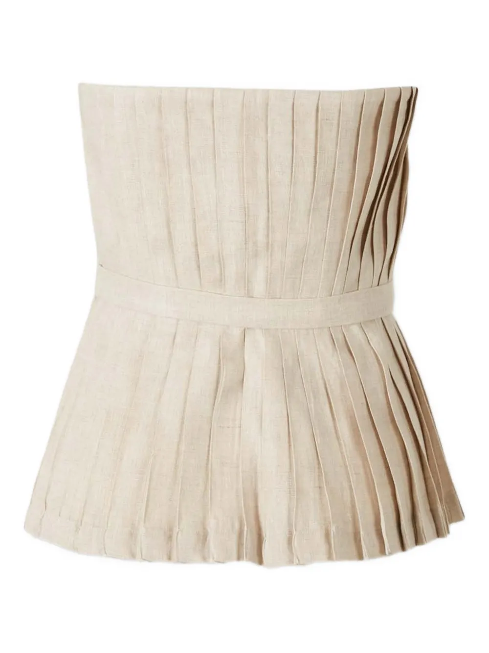 ANDRES OTALORA pleated charming top - Beige