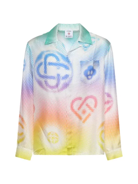 Casablanca Halftone logo shirt