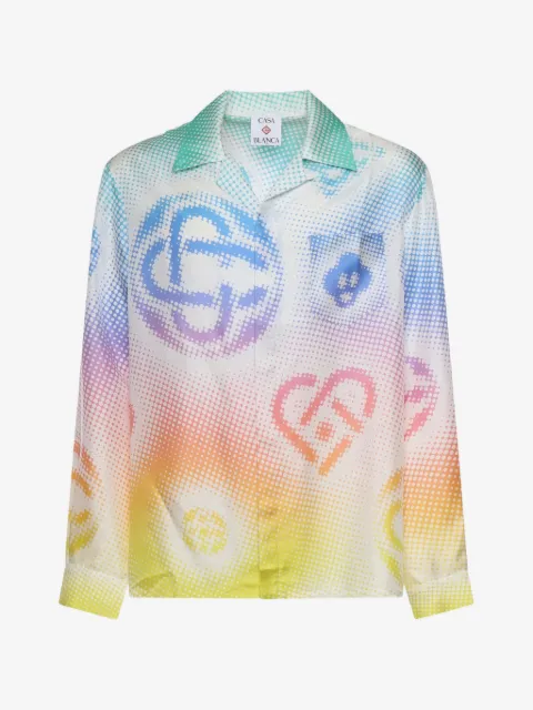 Casablanca Halftone logo shirt