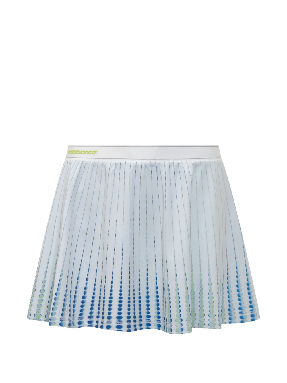 Casablanca printed mini skirt - Bianco