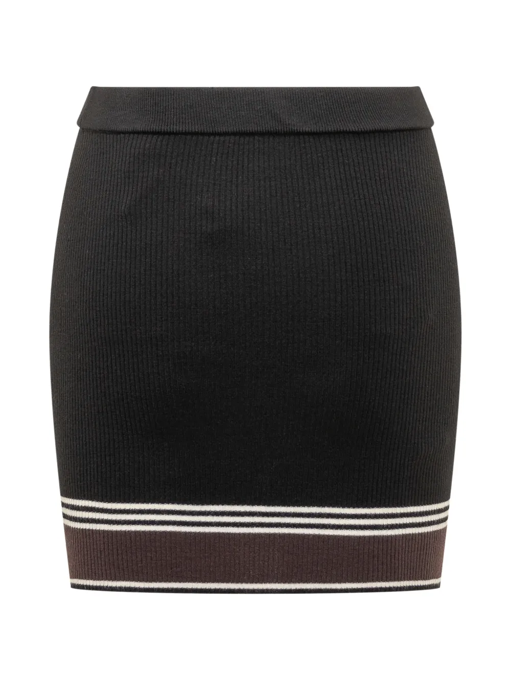 AMIRI stripe-detail mini skirt - Zwart