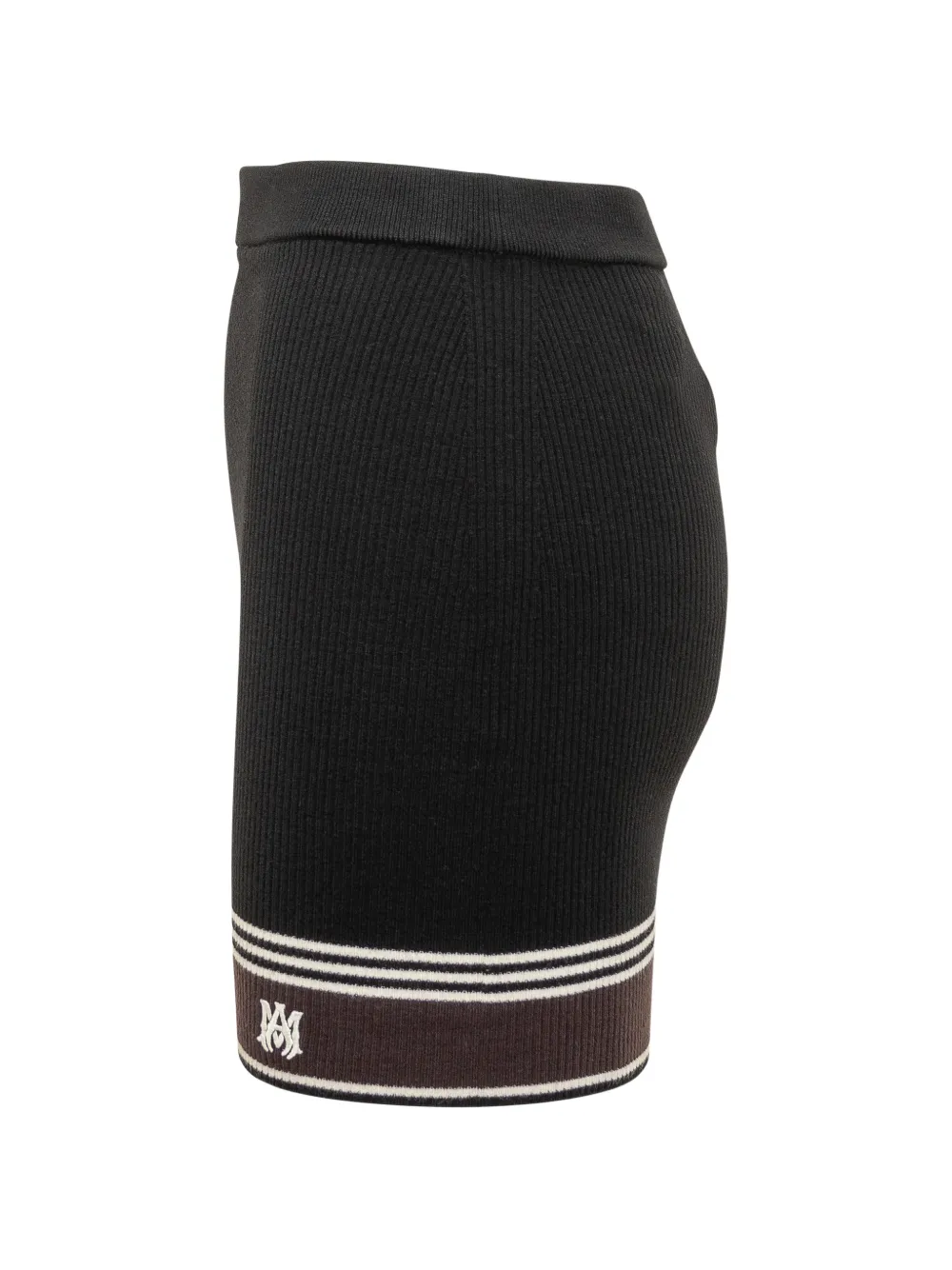  Amiri Stripe-detail Mini Skirt - Black 