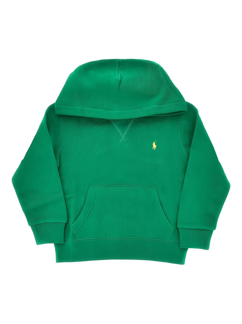 POLO RALPH LAUREN KIDS logo-embroidered hoodie - Verde