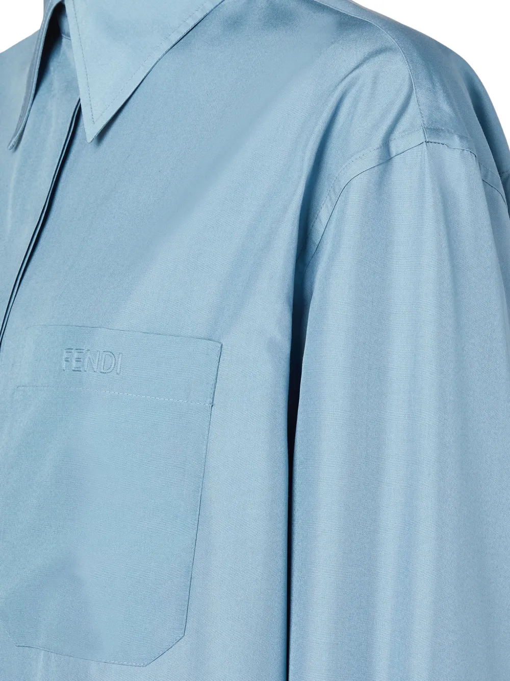 FENDI Blouse met borstzak Blauw