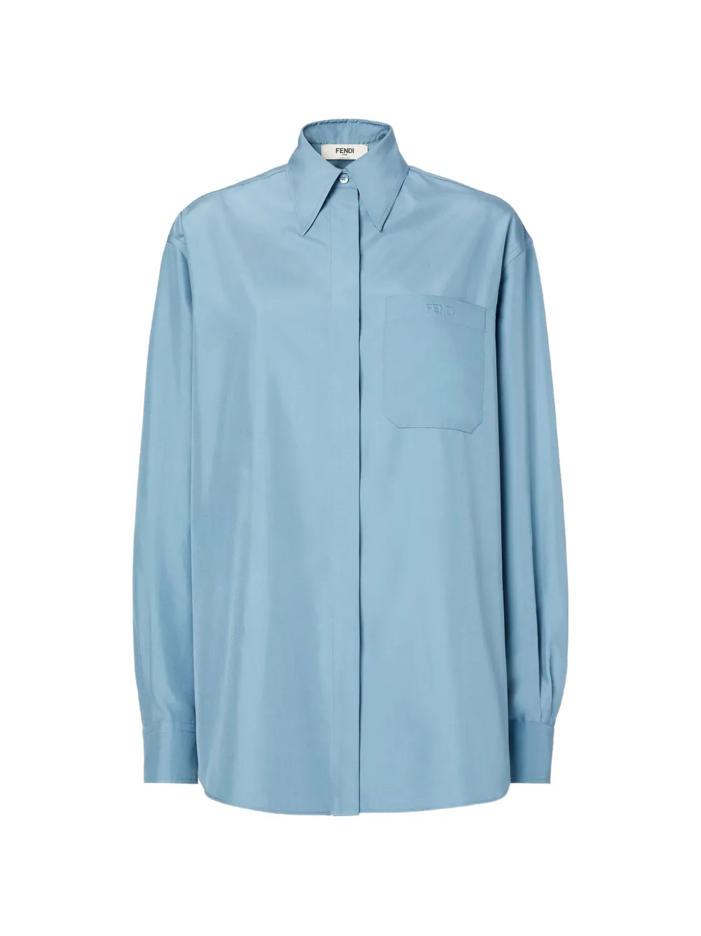 FENDI Blouse met borstzak Blauw