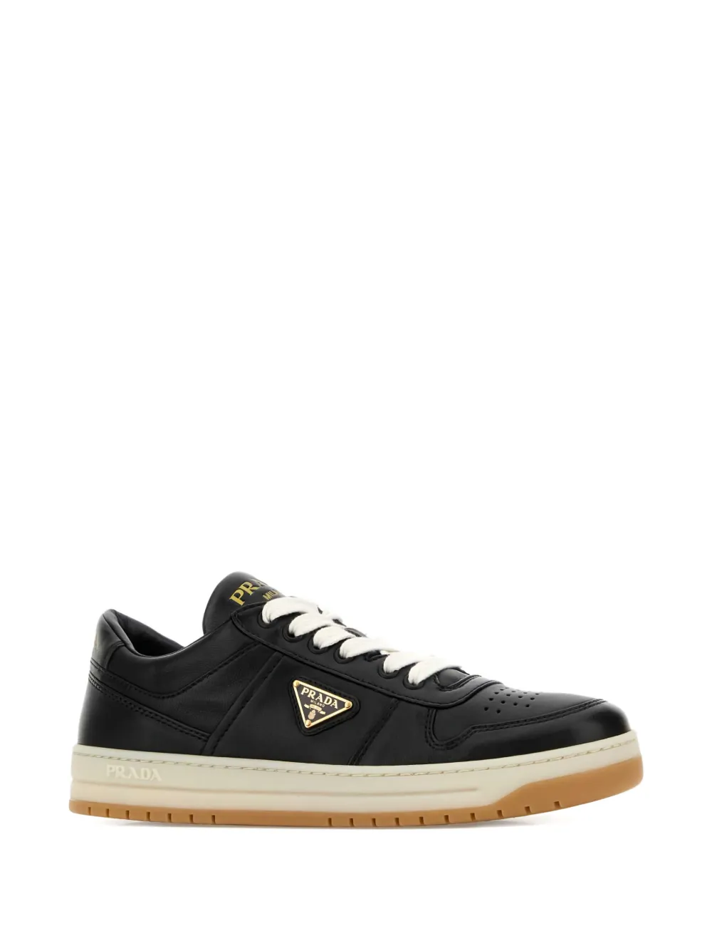 Prada Downtown nappa leather sneakers - Zwart