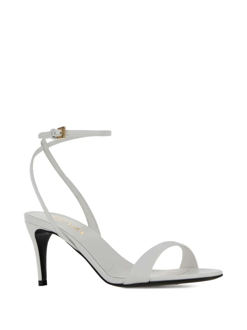 Prada leather buckled sandals Wit