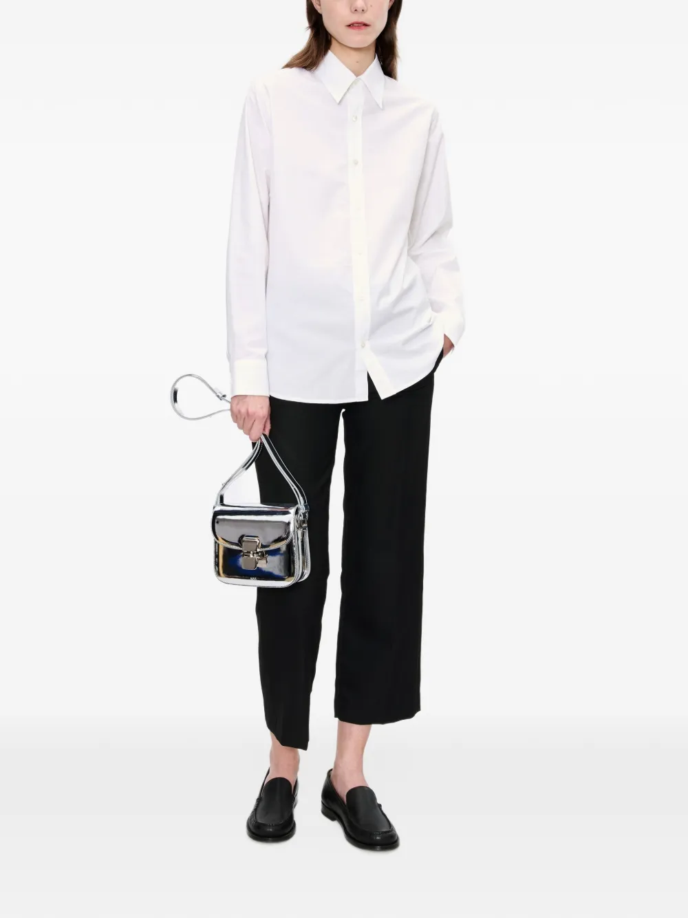 A.P.C. Popeline blouse Wit