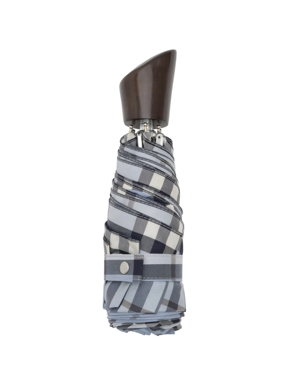 Burberry check folding umbrella - Blauw