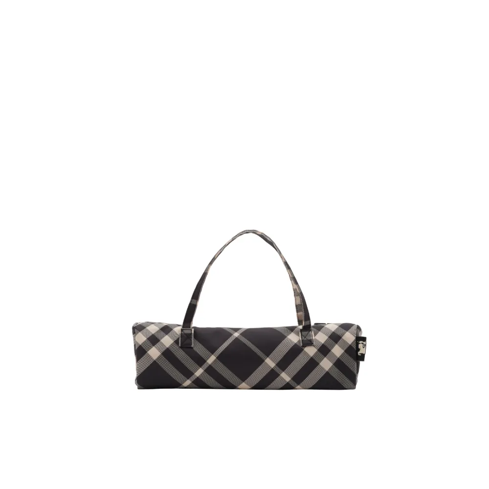 Burberry Geruite opvouwbare paraplu Zwart