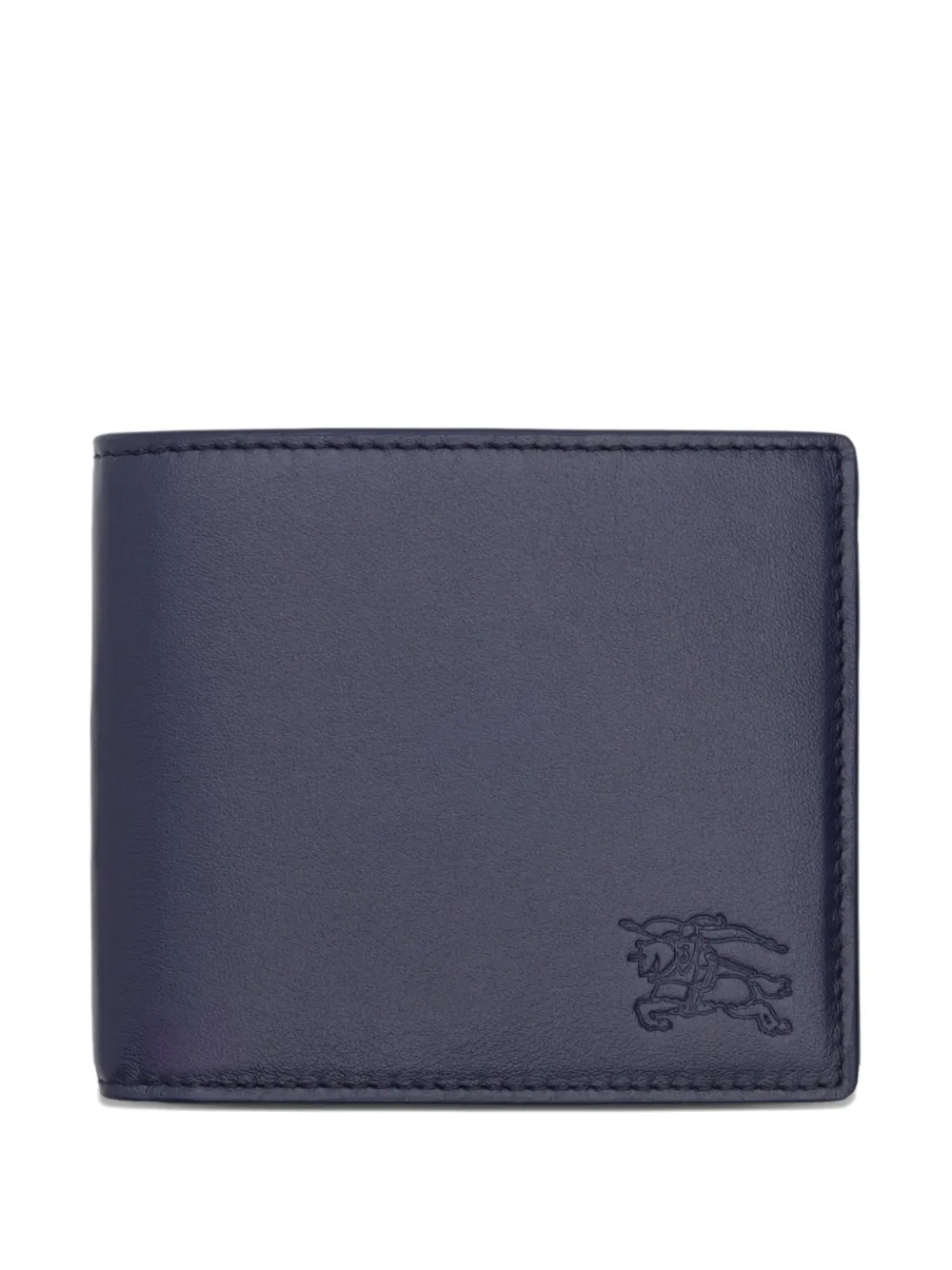 Burberry embossed check bi-fold wallet - Blu
