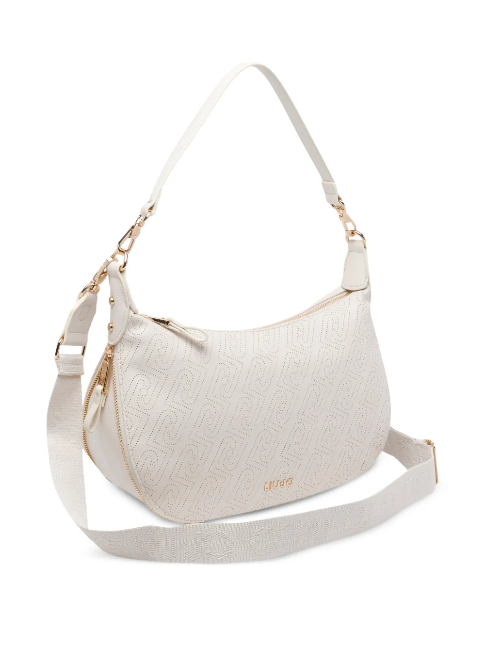 LIU JO Medium tas met monogram-logo Wit