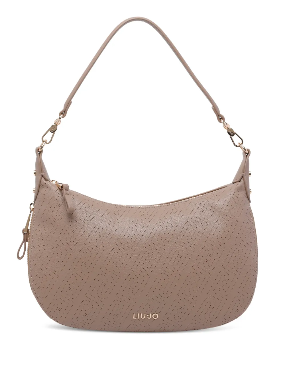 LIU JO Borsa a spalla con logo - Toni neutri