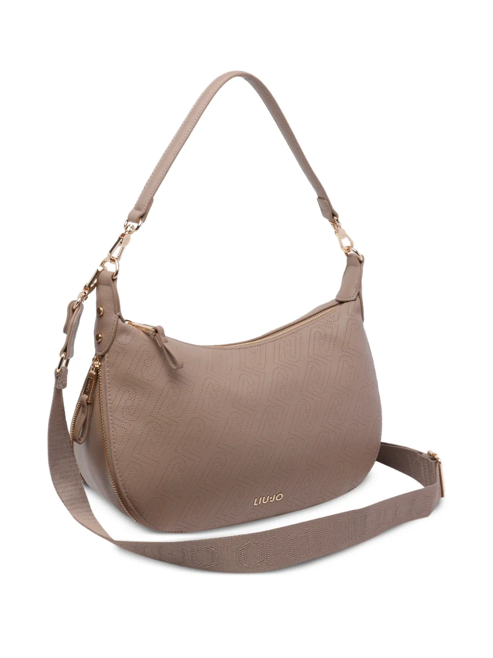 LIU JO Schoudertas met logo Beige