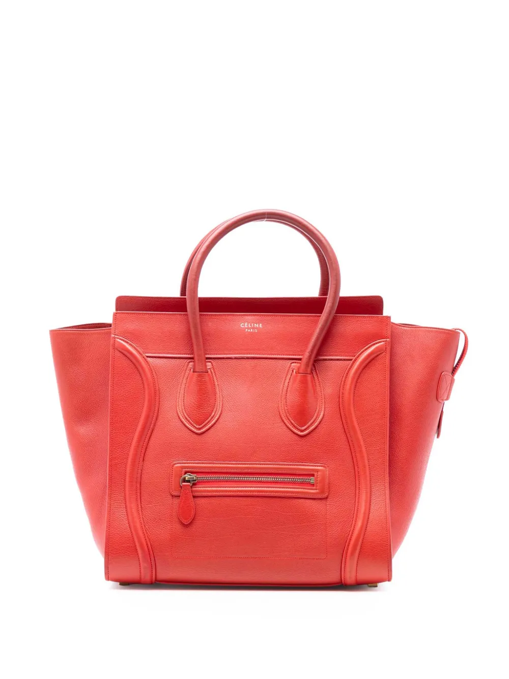 Celine Pre-Owned Borsa tote Luggage mini in pelle 2013 - Arancione