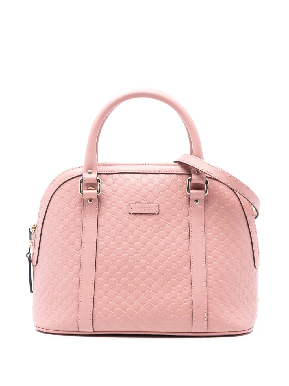 Gucci Pre-Owned 2016-2025 Medium Microguccissima Dome satchel - Rosa
