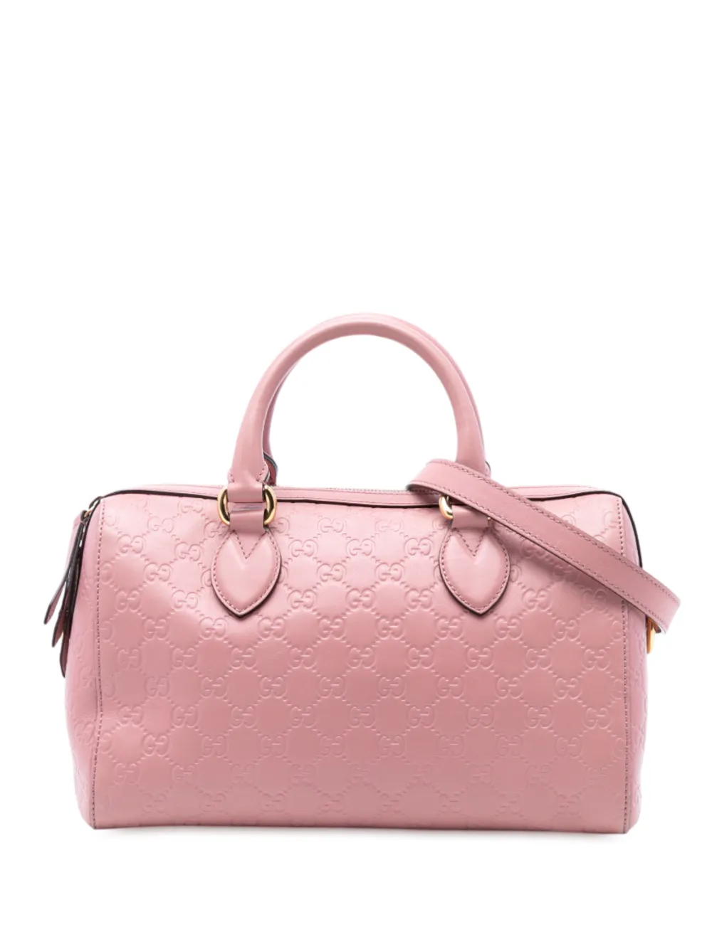 Gucci Pre-Owned 2016-2025 Guccissima Boston Bag satchel - Rosa