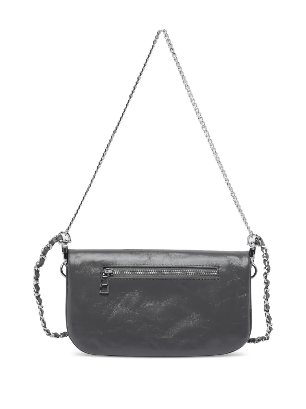  Zadig&voltaire Nano Humberto Patterned Chain Road Rock Cross Body Bag - Grey 